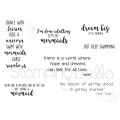 UNDER THE SEA SENTIMENT set (set of 7 CLING MOUNTED rubber stamps)